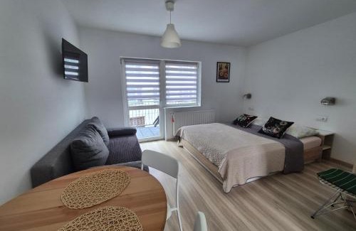 Pobierowo Apartment | Noclegi u Loni- pokoje studio w zacisznym centrum nad morzem z parkingiem
