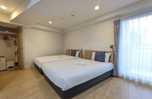Tennoji Hotel | Nonsmoking Corner double bed x2 Standard plan/Osaka Ōsaka