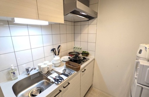Tennoji House | Nonsmoking Double bed x 1 Single bed x 2 Stan/Osaka Ōsaka