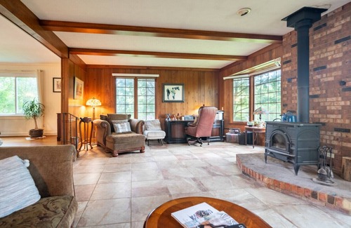 Novelty House | Novelty Retreat: 3 BR 2 Bath Home: woods, King bed