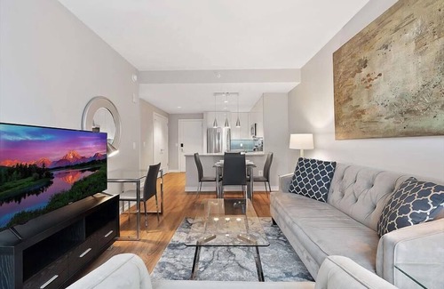 Central Village Apartment | nr Boston 1BR Getaway in Brookline Village | Covered Parking & Equipped Gym