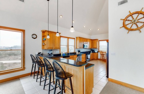 Buxton House | Ocean-view home with central AC, pool, & hot tub