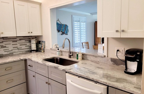 Crescent Beach Condo | Ocean view (pool side) 2 bedroom, 2 bath flat. Corner unit.