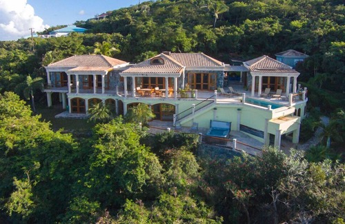 Great Cruz Bay House | Oceana: Caribbean Stonework Villa, Pool, Spa, A/C throughout, Generator