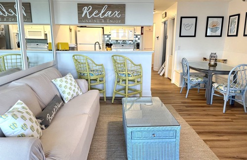 Ocean Isle Beach Condo | Oceanfront and Steps Away from the Pool and Beach at Ocean Isle Beach, NC!
