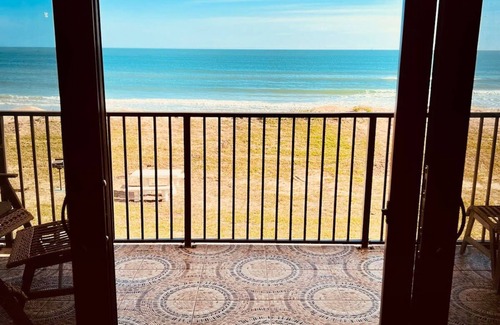 Bethune Beach Condo | Oceanfront condo steps from quiet no drive beach