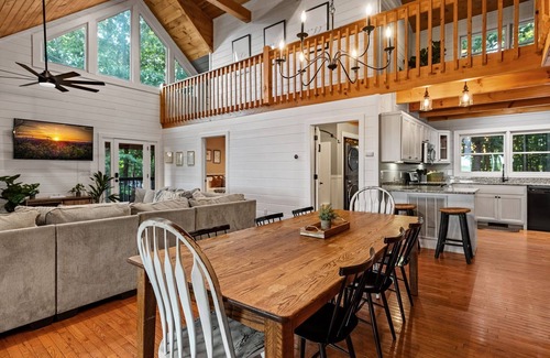 Morganton Cabin | Once Upon an Oak Ledge - Pet Friendly | Hot Tub | Mtn View | Game Room