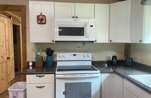 Anacoco Cabin | One bedroom with lake view.
