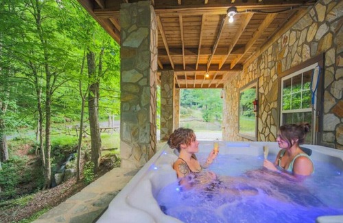 Mars Hill Cabin | One of a Kind Mountain Cabin w/ Waterfall