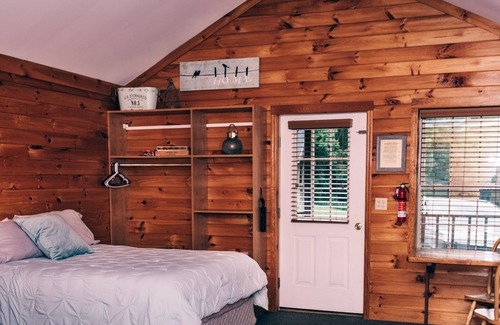 Blodgett Mills Cabin | One room cabin with bathroom