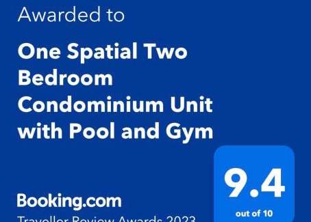 Mandurriao Apartment | One Spatial Two Bedroom Condominium Unit with Pool and Gym free Netflix and wifi