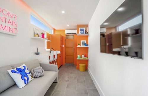Greater East End Apartment | Orange Container @EADO Juice Box