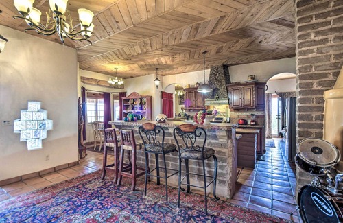 Santa Fe House | Ornate Santa Fe Adobe Home w/Gazebo + Patio!