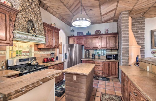 Santa Fe House | Ornate Santa Fe Adobe Home w/Gazebo + Patio!