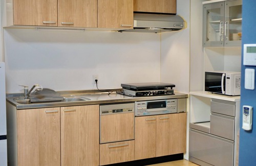 Kita Apartment | Osaka Castle, Nakanoshima and Osaka-Tenmangu/Orizuru Kitchen Apartment 101