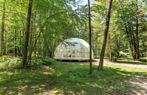 Woodridge RV Rental | Outlier Inn Large Dome on Farm Upstate Catskills