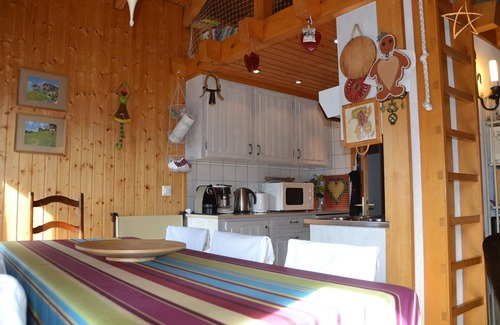 St. Luc Apartment | Outside : Apartment for 4-6 people, balcony with beautiful view -Inside : 65 sqm, living with , dine