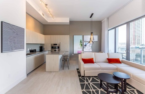 Hallandale Beach Apartment | Panoramic bay views meet modern elegance in this 1-bedroom retreat