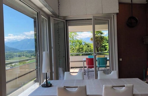 Gudo House | Panoramic View Bungalow w/Terrace & AC Between Locarno & Bellinzona