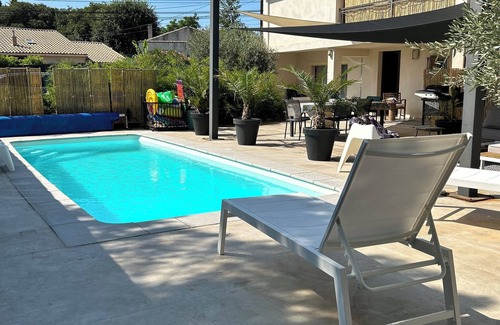 Salinelles Apartment | Peaceful apartment with private pool
