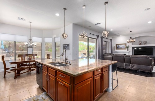 Estrella Mountain Ranch House | Peaceful Retreat w/2 PRIMARY SUITES! Sparkling Pool & Summer Fun Awaits!