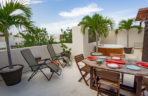 Zama Condo | Penthouse, PRIVATE Rooftop w POOL/jacuzzi, FREE EXCLUSIVE BEACH CLUBS