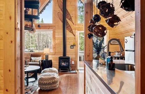 Paradise Estates Cabin | Perch - Waterfront A-Frame 2BR Cabin w/Hot Tub and Stylish Design