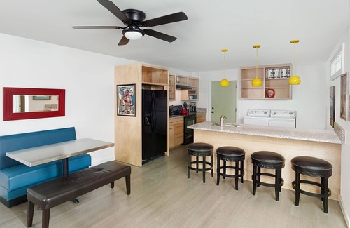 Folly Beach Apartment | Perfect Purple Palace Folly Vacation Apt C