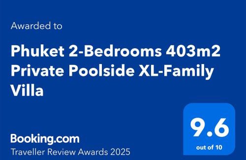Choeng Thale Villa | Phuket 2-Bedrooms 403m2 Private Poolside XL-Family Villa