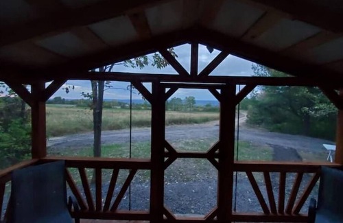 Rock Stream Cabin | Pine Cone Off grid cabin near Watkins Glen, NY!