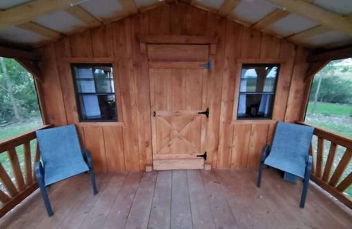 Rock Stream Cabin | Pine Cone Off grid cabin near Watkins Glen, NY!