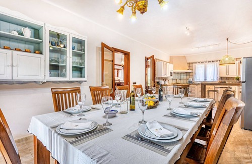 Portocolom Villa | Pine Tree House Espiga Quiet Holiday House with Pool in Porto Colom, Perfect for Families & Relaxation