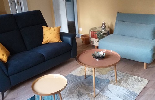 Saverne Apartment | "Place Monet", a pretty, tree-lined square in the center of town.