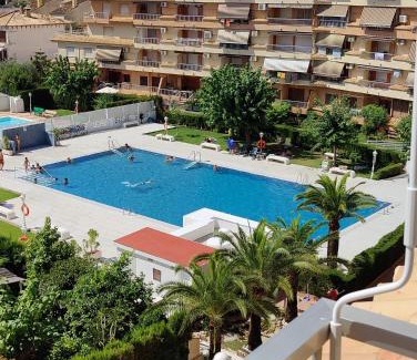 Grau i Platja Apartment | Playa Gandia, Iris, piscina AA y WiFi