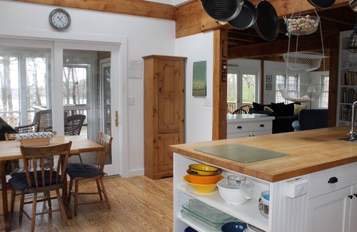 West Brewster House | Pond Front Overlooking Scenic Lower Mill Pond with Dock