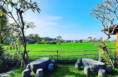 Peliatan Cabin | Pondok Gandalangu Ubud-Dikelilingi Hamparan Sawah