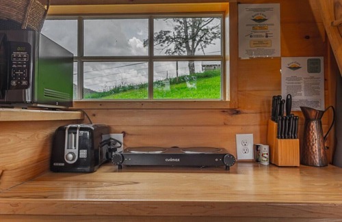 Mouth of Wilson House | Pondside TinyHome near Grayson Highlands FEES INCL