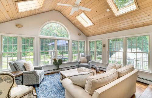 Stevenson House | Pool, Gardens and Hot Tub Luxe Sandy Hook Home!