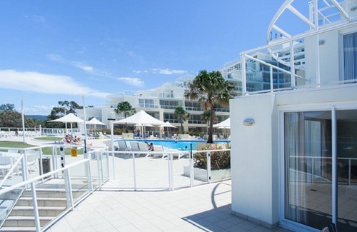Ettalong Beach Apartment | Poolside Beach Front & Ocean Views Ettalong Beach Resort Central Coast NSW