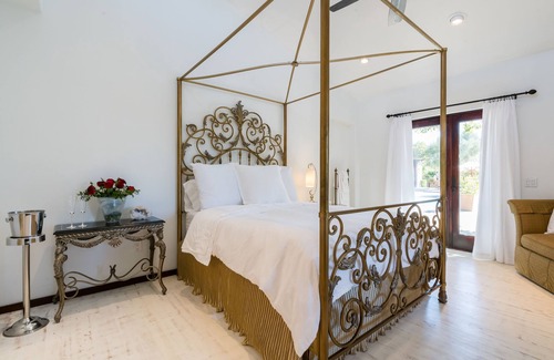 Morgan Hill House | Poolside Suite with a private rose garden and private entry