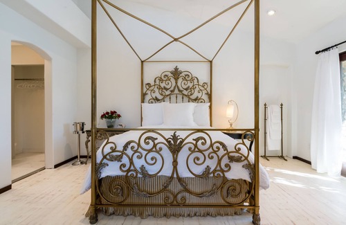 Morgan Hill House | Poolside Suite with a private rose garden and private entry