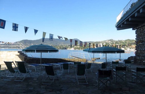 Rapallo Apartment | Portofino view, exclusive apartment with terrace by the sea and private beach
