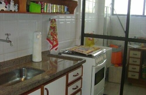 Centro Apartment | Praia do Forte - Excellent coverage with barbecue, shower, lots of sun and air
