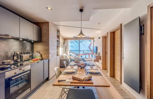 Tignes le Lac Apartment | Premium 4* Apartment 2 rooms + cabin, balcony, in the heart of Tignes le Lac