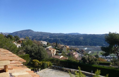Gattieres Villa | Prestigious villa, classified sea and mountain view, heated swimming pool, salt water