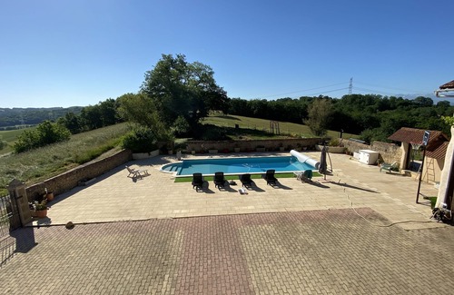 Montegut-Arros House | Pretty family house with swimming pool and view of the mountains