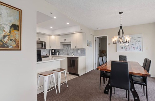 Blackcomb Apartment | Prime Ski-in/out 2BR - Pool, HT, Sauna, EV Charger