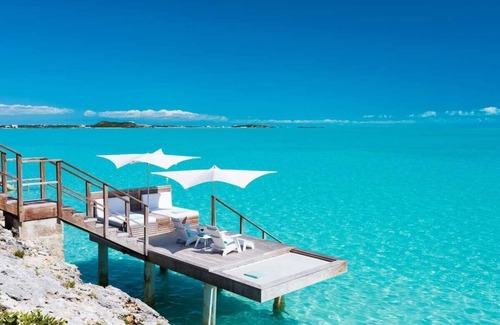 Providenciales Villa | Private Oceanfront Luxury | Infinity Pool + Slide