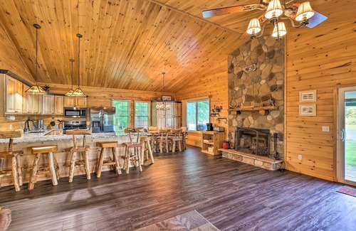 Northeast Michigan House | Private Cadillac Gem w/Kayaks, Hot Tub, Pond, Pool Table and More