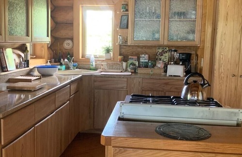 Stambaugh Cabin | Private, Family/Pet-Friendly, Log Cabin on Waterfront Chicaugon Lake Property.